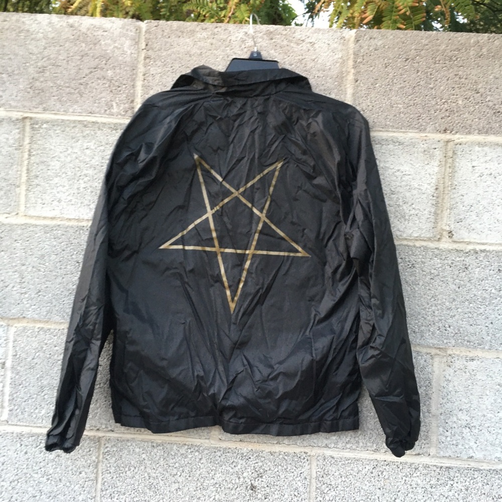 Thrasher Pentagram Black Vintage Jacket Coach’s Snap Front Vintage Men’s Small